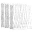 thumbnail image 1 of FESTFENDS Plated Silver Poultry Wire Net Sturdy Galvanized Iron Mesh Fence for Farm Or Garden, 1 of 7