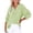 Green, variant on Womens Casual Button V Neck Long Sleeve Shirts Oversized Solid Blouses Tops Rolled Cuffed Long Sleeve Blouse Casual Vacation Beach Summer Tops Tunic Bohemian Tops Gauze Tops Grey M