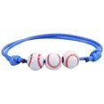 thumbnail image 2 of Happy date 6pcs Ball Bracelet Sports Party Favors Ball Charm Bracelets Adjustable Braided Sports Bracelets for Boys Ball Bracelet for Girls Sports Team Accessories, 2 of 8