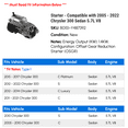 thumbnail image 2 of Starter - Compatible with 2005 - 2022 Chrysler 300 Sedan 5.7L V8 2006 2007 2008 2009 2010 2011 2012 2013 2014 2015 2016 2017 2018 2019 2020 2021, 2 of 2