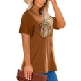 thumbnail image 6 of XCHQRTI Pumpkin Plus Size Women Tshirt Its Fall Yall Thanksgiving Short Sleeve Graphic Tees, 6 of 6