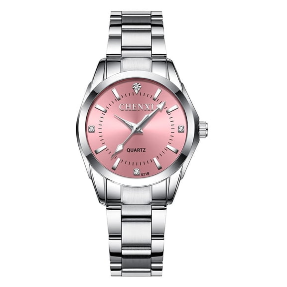 Womens Rhinestone Quartz Watch Ladies Dress Waterproof Stainless Steel Wrist Watches