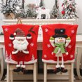 thumbnail image 4 of Royalbelle Christmas Back Chair Cover Removable Washable Dining Room Chair Protector For Christmas Banquet Kitchen Dining Room Decor, 4 of 6