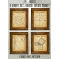 thumbnail image 4 of Math Art Prints - Archimedean Spiral, Euler's Formula, Fibonacci Golden Spiral, Pythagoras Theorem - Set of Four Gallery Wall 8x10 Unframed - Geometry Wall Decor & Math Poster, 4 of 10