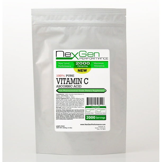Vitamin C Powder 2000g (4.4lb) 100 Pure Ascorbic Acid