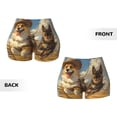 thumbnail image 3 of Sikiie Farm Corgi German Shepherd Print Workout Shorts Women Scrunch Butt Gym Shorts Seamless High Waist Tummy Control Yoga Biker Athletic Shorts, 3 of 5