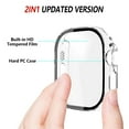 thumbnail image 3 of IC ICLOVER For Apple Watch Ultra 2/1 49mm Screen Protector Case Slim Electroplate Metal Plated Hard Cover with Full Coverage Tempered Glass Screen Protector Cover for Apple iWatch Ultra 49mm, Clear, 3 of 9