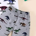 thumbnail image 5 of Caqnni Toddler Boys Girls Short Sets Cotton Summer Outfits Short Sleeve T-Shirt Tops and Elastic Shorts SetsSet 3 6 12 18 Months 2T Summer Pjs Kids Gift 2PCS Pajamas Outfits (5-6 Years), 5 of 6