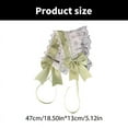 thumbnail image 5 of KCAHPAN Adjustable Punk Headdress Ruffled Lace and Bowknot Lolita Headpiece Hair Band Accessories for Parties and Performances, 5 of 20