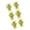 Gold, variant on 6Pcs Shinning Aluminum Balloon Weights With Concrete Base For Wedding Birthday Party