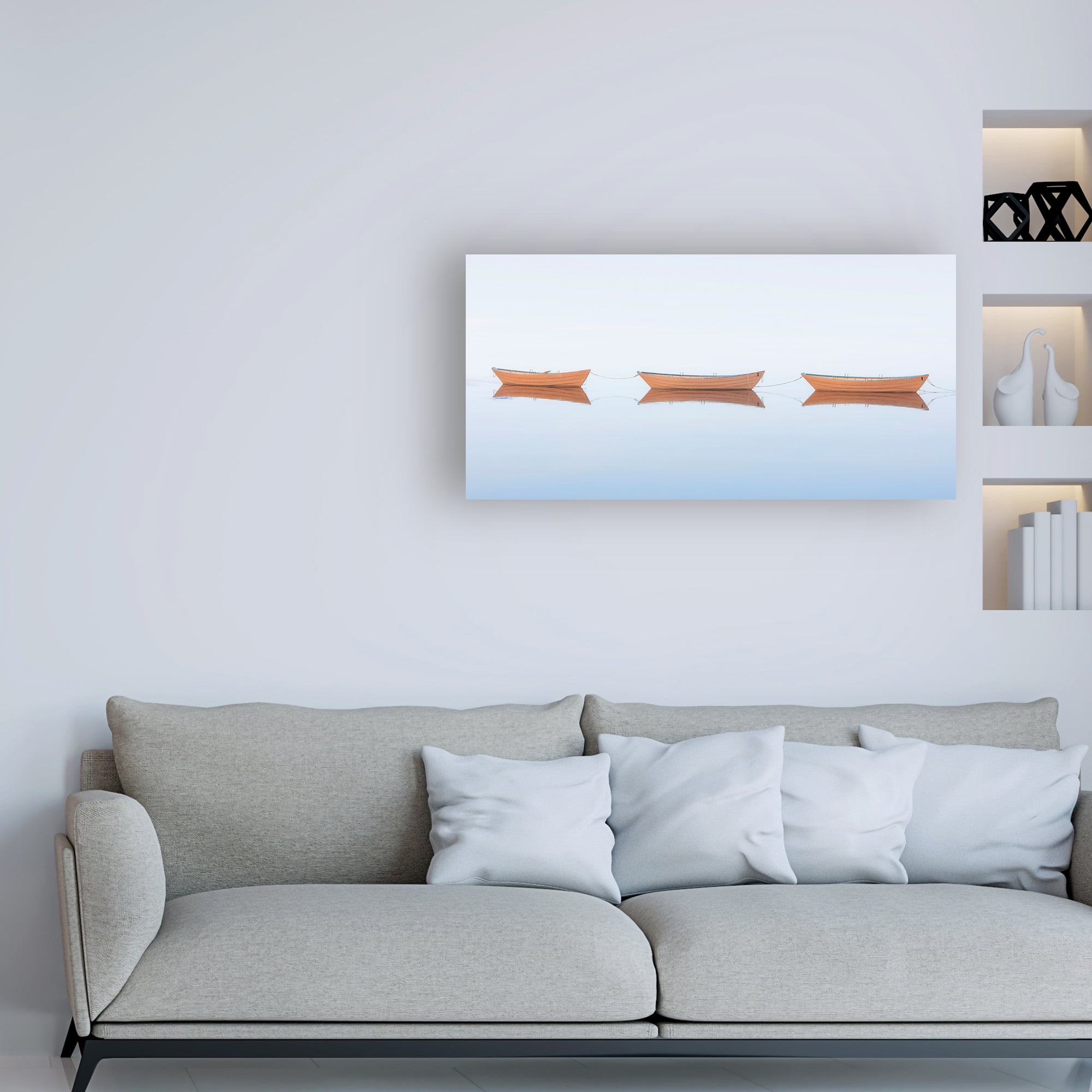 Trademark Fine Art 'Three Dories II' Canvas Art by Katherine Gendrea
