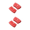 thumbnail image 2 of Advancent 2 piezas de funda de soporte para mango de olla, funda de aislamiento seguro para el hogar, Clip de silicona para doméstico, rojo Rojo sin agujero 2piezas, 2 of 6