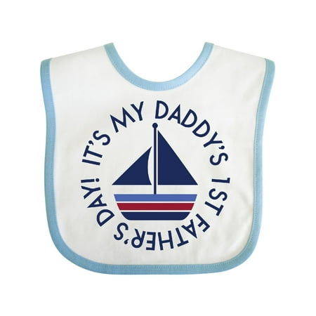 

Inktastic 1st Fathers Day Baby Boy for Son Gift Baby Boy Bib