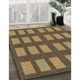 thumbnail image 3 of Ahgly Company Machine Washable Indoor Rectangle Transitional Bronze Brown Area Rugs, 7' x 10', 3 of 7