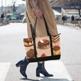 thumbnail image 4 of FORMRS Canvas Laptop Tote Bag for Women with 15.6" Computer Compartments Shoulder Handbag, Creamy Cake, 4 of 7