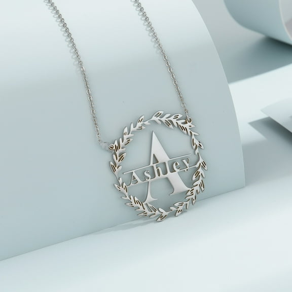 Personalized Custom Big First Letter Name Pendant Necklaces Jewelry Customized Nameplate Choker for Women Men Party Gifs