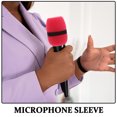 thumbnail image 3 of COMPUKAS 12Pcs Microphone Windproof Cover Red for General Public and Karaoke Use, 3 of 6