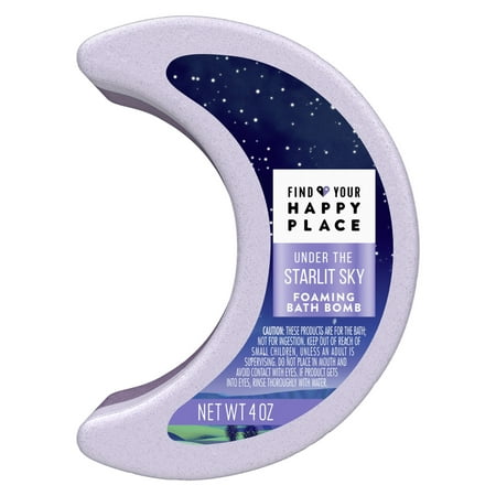 Find Your Happy Place Foaming Luxurious Bath Bomb Under the Starlit Sky Chamomile And Sandalwood 4 oz