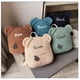 thumbnail image 2 of Mochila personalizada con patrón de oso para mujer y niña, morral de felpa para niño pequeño con nombre personalizado, mochila informal de hombro para día, 2 of 4