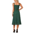 thumbnail image 3 of INSPIRE CHIC Women's Lace Prom Dress Straps Square Neck Sleeveless Formal Evening Cocktail Midi Dresses M Dark Green, 3 of 4