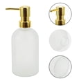 thumbnail image 5 of Unique Bargains 1 Pc Classic Cylindrical Soap Pump Dispenser for Hotel 400ml White Gold Tone, 5 of 6