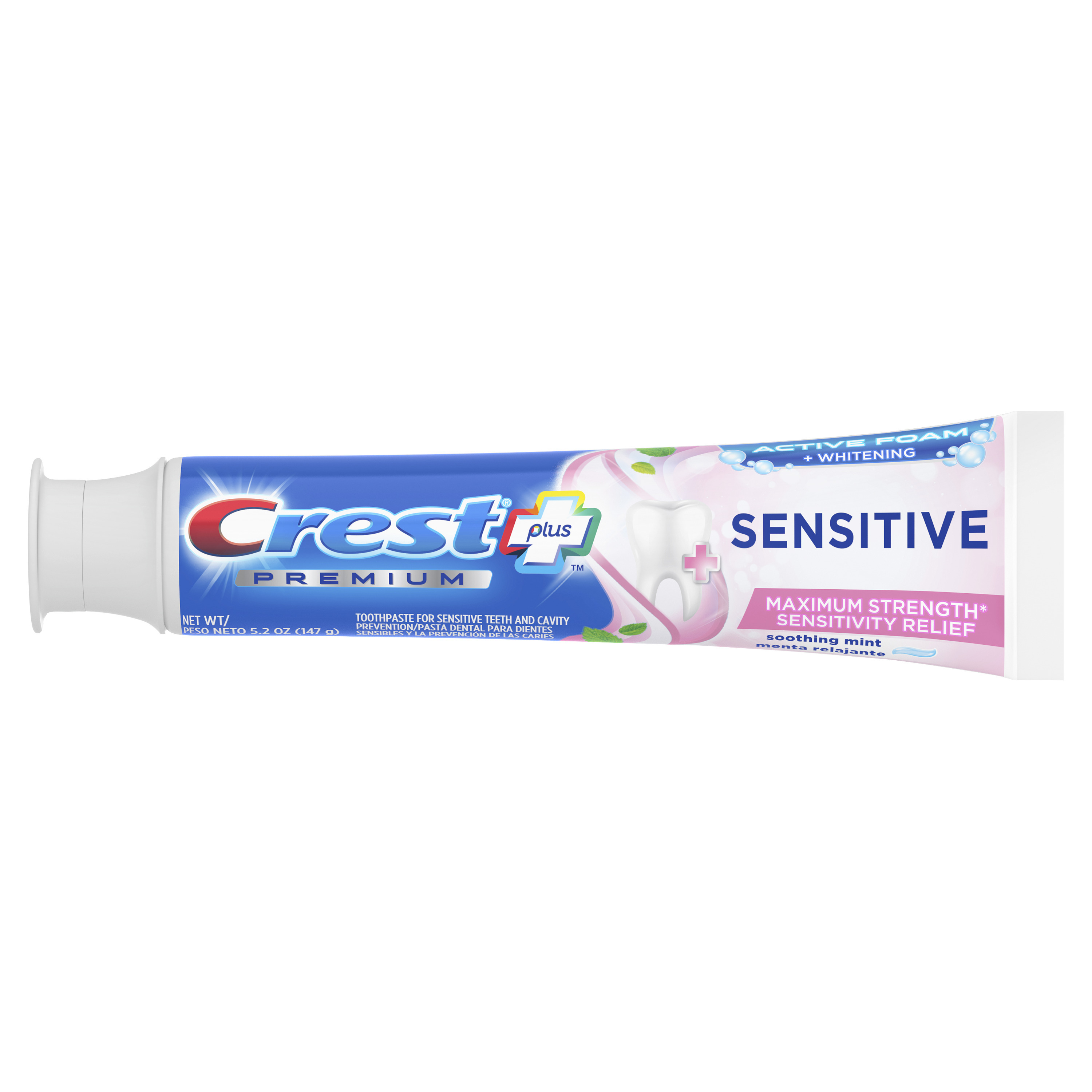 Crest Premium Plus Sensitive Toothpaste, Soothing Mint Flavor, 5.2 oz - image 5 of 5