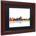 thumbnail image 2 of Trademark Fine Art "Albuquerque, New Mexico Skyline" Canvas Art by Marlene Watson Black Matte, Wood Frame, 2 of 3