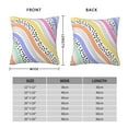 thumbnail image 4 of YFYANG Square Decorative Throw Pillow Case (Without Pillow Insert), Rainbow Colored Abstract Lines Bedroom Sofa Car Cushion Cover, 20"x20", 4 of 9