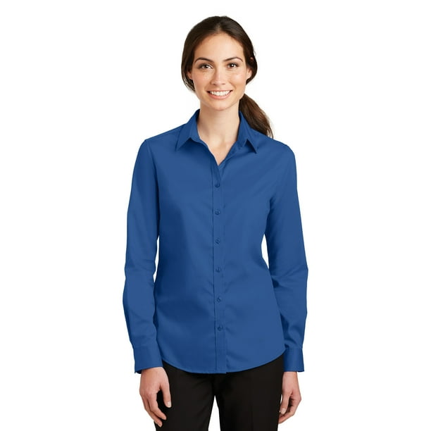 Port Authority & 174; Dames Superpro & 153; Twill Shirt. L663 4XL True Blue