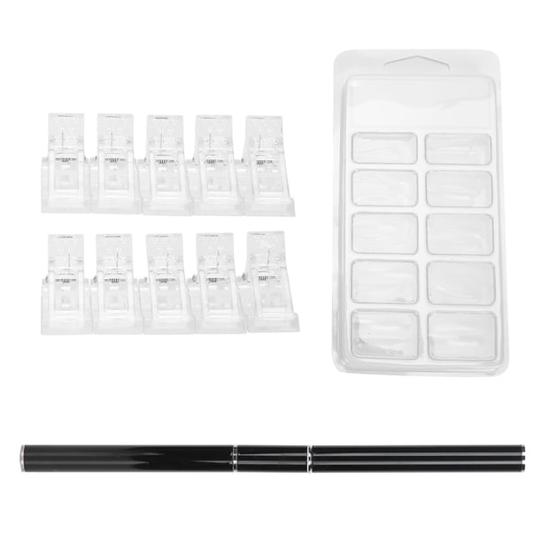 Kit de herramientas de manicura con pinzas para extensiones de uñas y gel