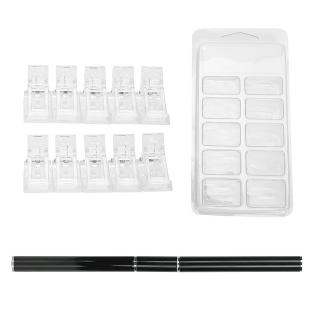 Kit de herramientas de manicura con pinzas para extensiones de uñas y gel
