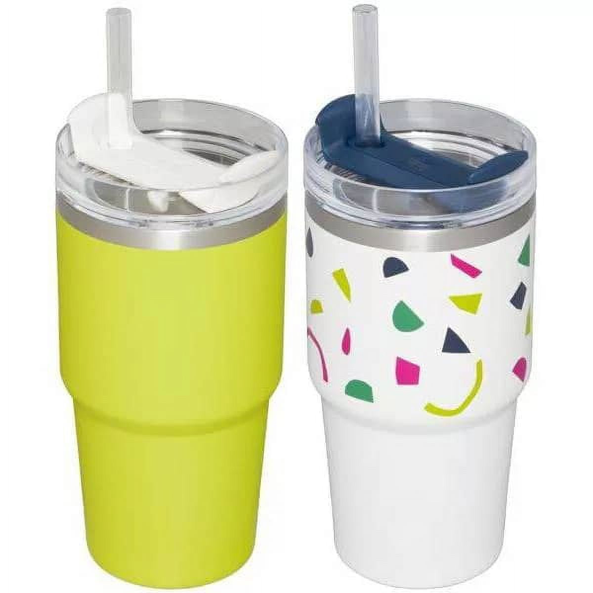 Stanley 2pk 20oz Stainless Steel H2.0 Flowstate Quencher Tumblers - white and green