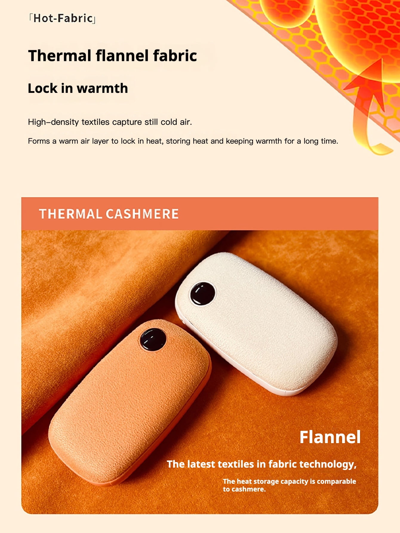 1PC Portable Hand Warmer with LED Display, Fast Heating USB Rechargeable Plush Handwarmer, Long-Lasting Battery, Compact Design for Outdoor Adventures, Ideal Christmas Gift