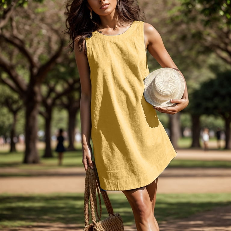 chinese dress ladies Women's Long Lantern Sleeves Mini Dress V Neck Button Down Tie Waist Summer  Ruffle Cotton Linen Flowy Mini Dress Beige at Amazon Women's Clothing store