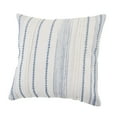 thumbnail image 4 of Ox Bay Davina White/Blue Striped Cotton Adult Decorative Throw Pillow, 4 of 9