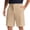 Khaki #036, variant on Men's Classic Fit Golf Shorts Lightweight Long Stretch Hiking Short with Pockets for Casual Work, 34
