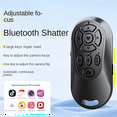 thumbnail image 5 of Wireless Bluetooth-Compatible Remote Control Button Controller Self-Timer Camera Stick Shutter Release Phone White,1 * Universal Remote Control,White, 5 of 8