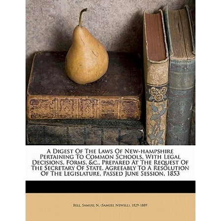 Sample Request Form - A Digest of the Laws of New-Hampshire Pertaining to Common Schools, with Legal Decisions, Forms, &C., Prepared at the Request of the Secretary of State, Agreeably to a Resolution of the Legislature, Passed June Session, 1853