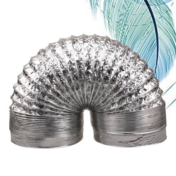 YOSADIER Flexible Air Duct hose Duct Hose Aluminum Silver 1Pcs for Bathrooms