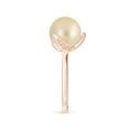thumbnail image 3 of ANGARA Trillium Golden South Sea Cultured Pearl Solitaire Ring in 14K Rose Gold for Women | June Birthstone, Birthday, Anniversary, Jewelry Gift for Women | Pearl Ring, 3 of 8