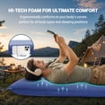 thumbnail image 5 of Self Inflating Sleeping Pad with Pump, 3.15" Camping Mattress Pad with Pillow, 4 Season Sleeping Pad for Car Camping Blue, 5 of 6