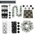 thumbnail image 5 of Valery Madelyn Pre-Lit 9 feet Frozen Winter Silver White Christmas Garland with 40 LED Warm Lights and Ball Snowflakes for Front Door Fireplace Mantle Christmas Ornaments Decor, Battery Operated, 5 of 13