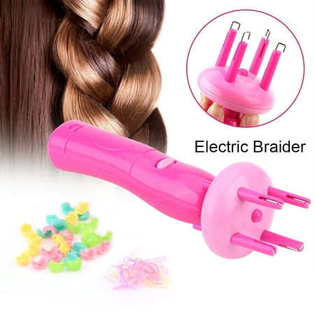 Zerodis Electric Hair Braider,Electric Braider Automatic Hair Braid Device X-press Braid Knitted Hair DIY Styling Tool
