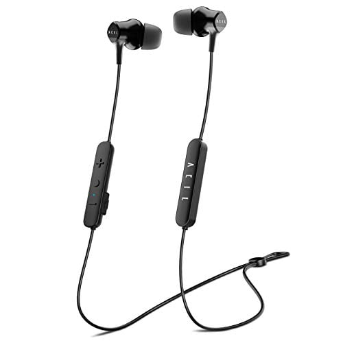 Bluetooth Earbuds Ultra Comfort Secure Fit Noise Cancelling Bluetooth in-Ear Headphones w/Mic & Magnetic Feature ACIL Wireless Earbuds 12H Battery Sweatproof Hybrid Dual Drivers Superb HiFi Stereo