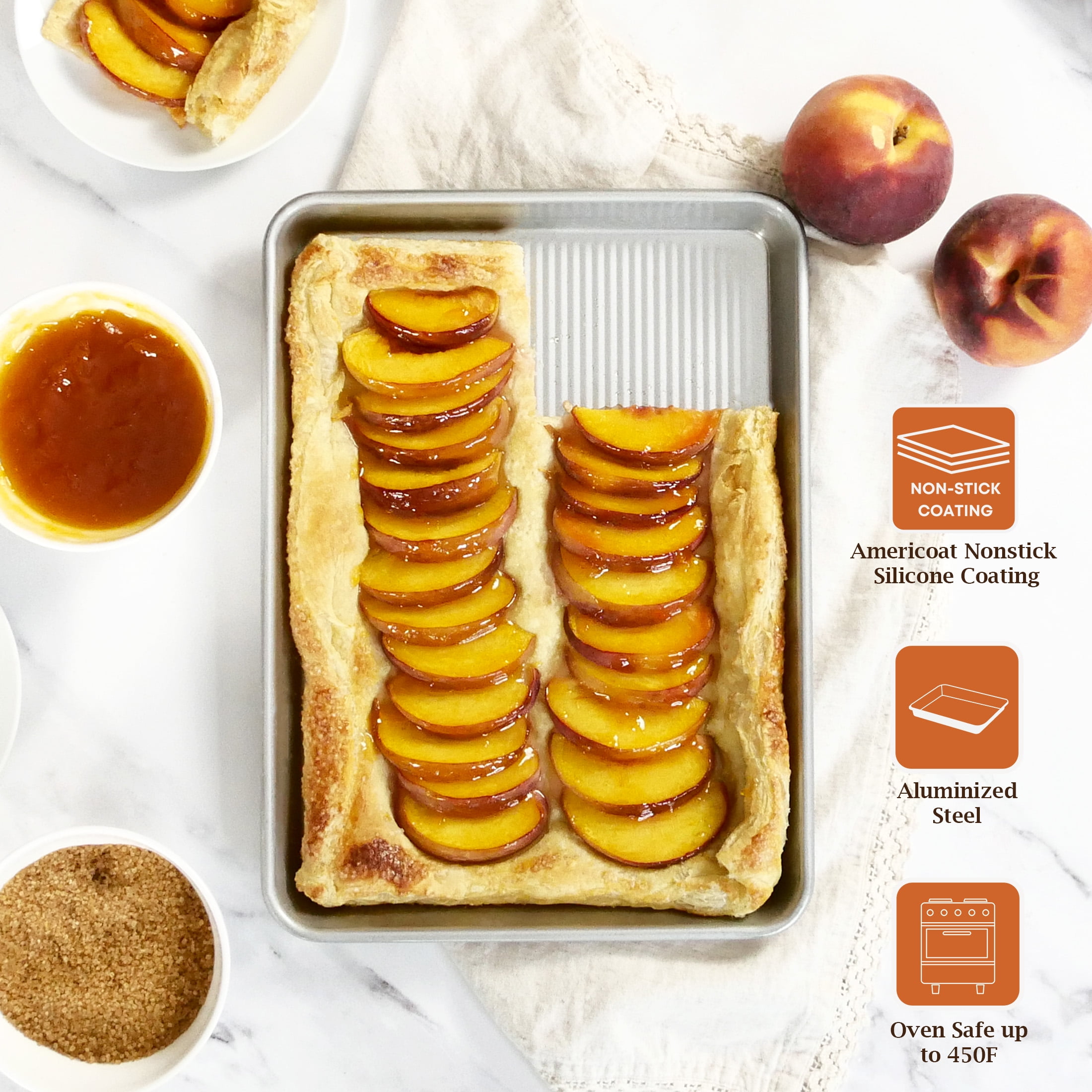 (3 pack) USA Pan Quarter Sheet Pan