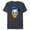 Navy Heather, variant on Disney Donald Duck Three Caballeros Trip Matching Big Face - Short Sleeve Blended T-Shirt for Adults - Customized-Yellow