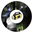 thumbnail image 6 of Jubipavy Solar Rechargeable Handheld Spotlight Flashlight Super Bright Flashlight with Side Light For Outdoor Emergencies Camping Fishing, 6 of 7