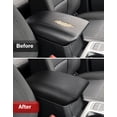 thumbnail image 5 of KBH Center Console Cover for Ford Explorer 2020-2026, PU Leather Middle Console Armrest Cover Protector for Car Accessories Interior, Black, 5 of 8