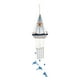thumbnail image 2 of Mediterranean Sailboat Wind Chime Artisanal Floating Ship Model Wind Chime Seaside-Themed Wind Chime, 2 of 8