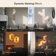 Nanoleaf Elements Wood Look Hexagons Smarter Kit - Smart Wall Light Panels - 7pk